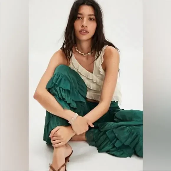 Free People Rock And Frill Pants Small